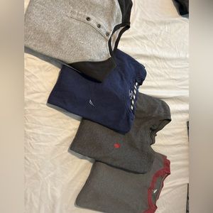 Waffled Henley medium large old navy nautical American eagle